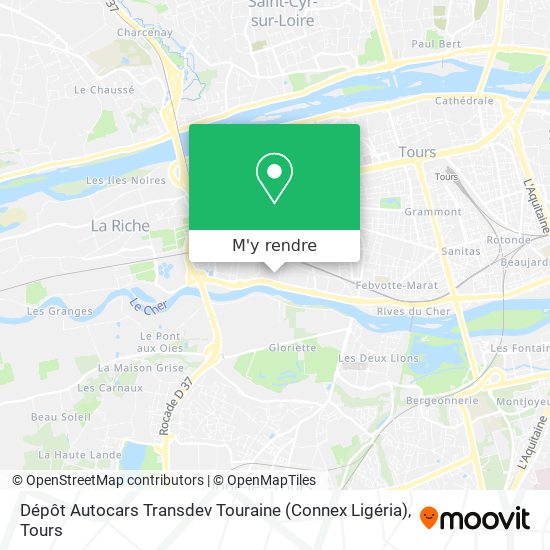 Dépôt Autocars Transdev Touraine (Connex Ligéria) plan