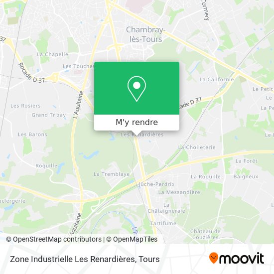 Zone Industrielle Les Renardières plan