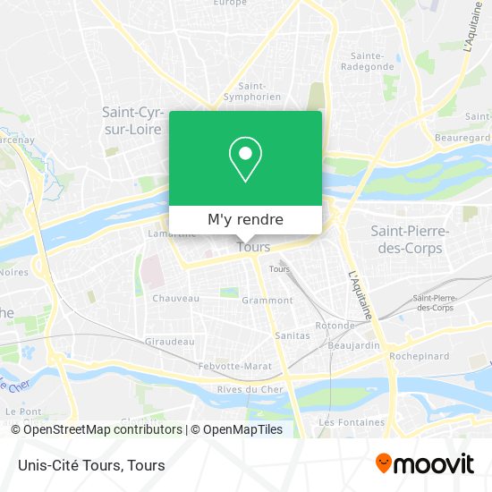 Unis-Cité Tours plan