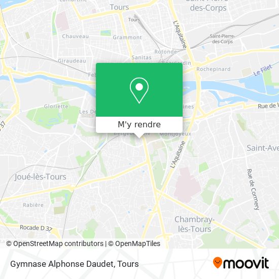 Gymnase Alphonse Daudet plan