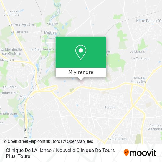Clinique De L’Alliance / Nouvelle Clinique De Tours Plus plan