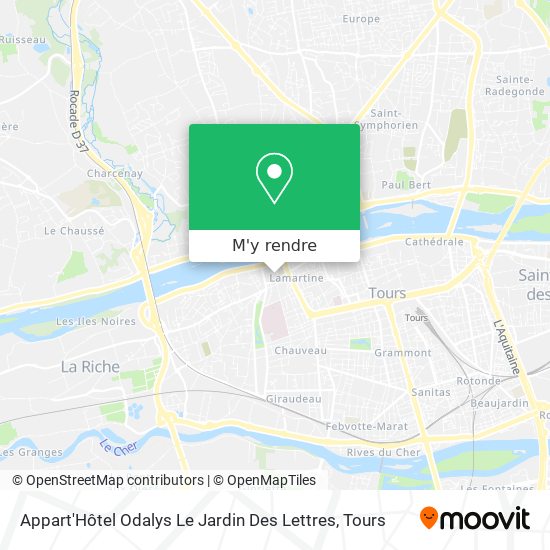 Appart'Hôtel Odalys Le Jardin Des Lettres plan