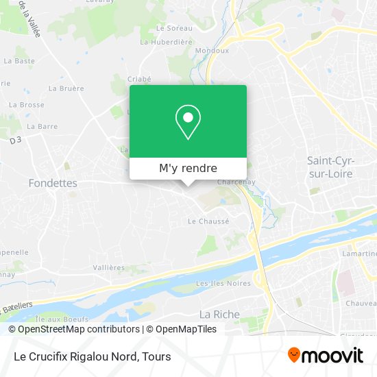 Le Crucifix Rigalou Nord plan