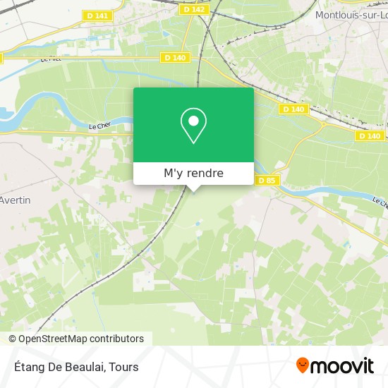 Étang De Beaulai plan