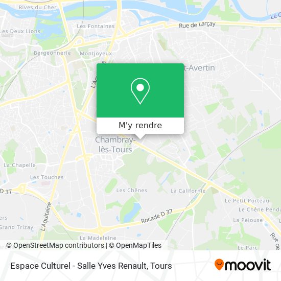Espace Culturel - Salle Yves Renault plan