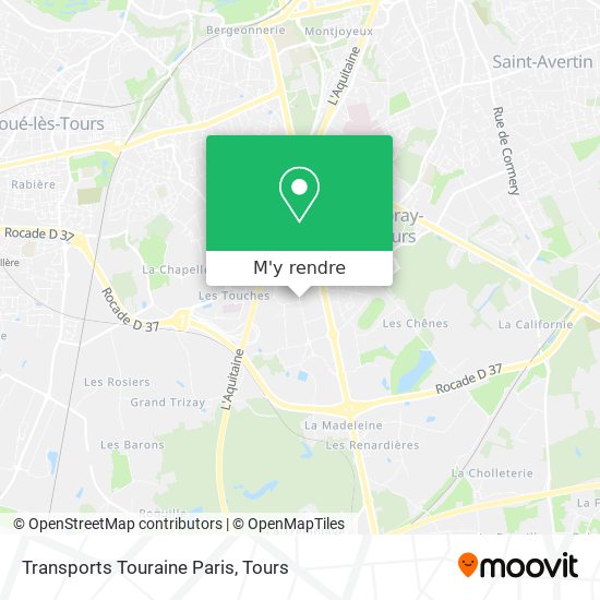 Transports Touraine Paris plan