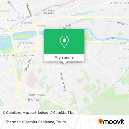 Pharmacie Damiet Fabienne plan