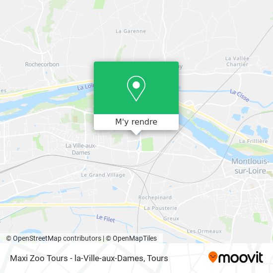 Maxi Zoo Tours - la-Ville-aux-Dames plan
