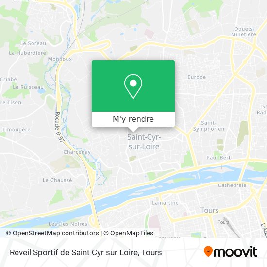 Réveil Sportif de Saint Cyr sur Loire plan