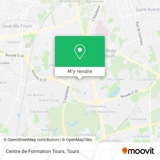 Centre de Formation Tours plan