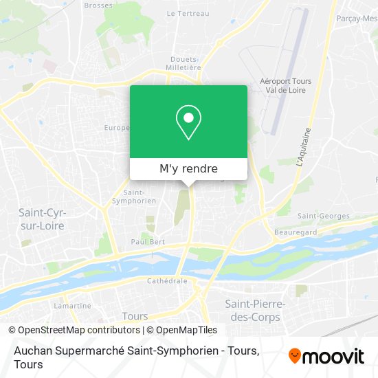 Auchan Supermarché Saint-Symphorien - Tours plan