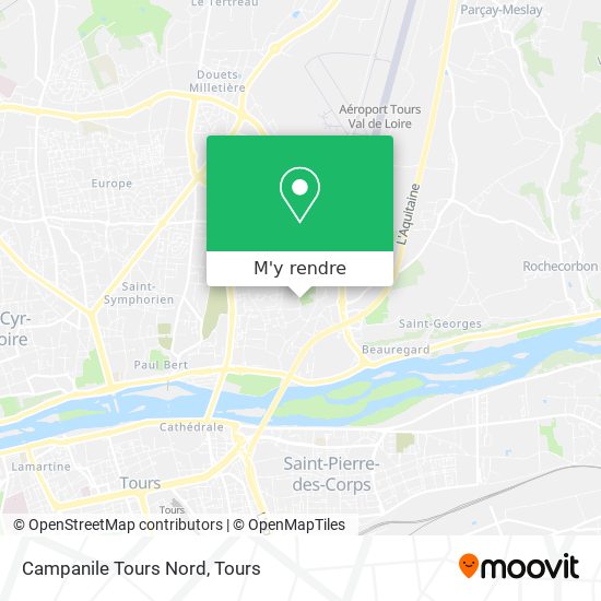 Campanile Tours Nord plan