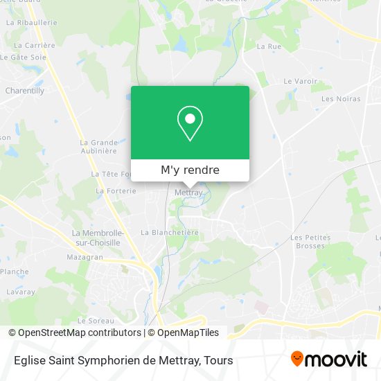 Eglise Saint Symphorien de Mettray plan