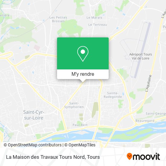 La Maison des Travaux Tours Nord plan