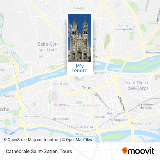 Cathédrale Saint-Gatien plan
