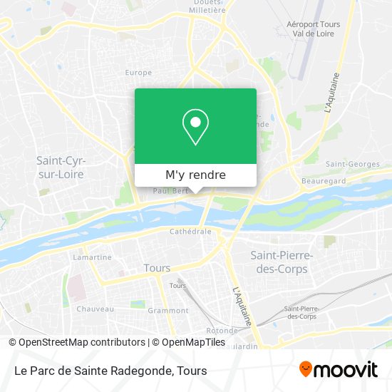 Le Parc de Sainte Radegonde plan
