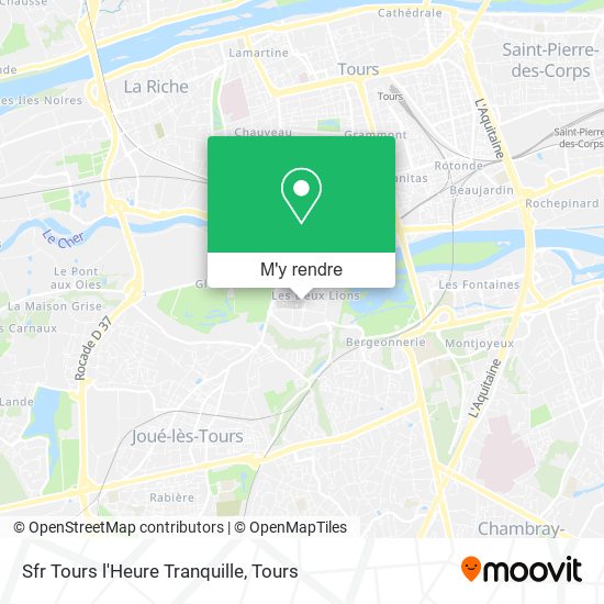 Sfr Tours l'Heure Tranquille plan