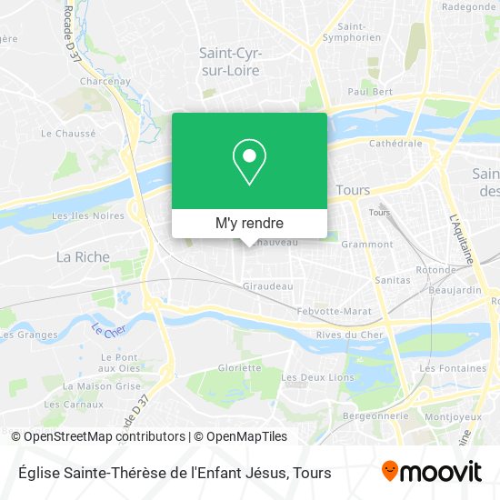 Église Sainte-Thérèse de l'Enfant Jésus plan