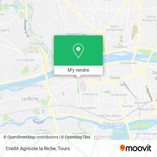 Credit Agricole la Riche plan