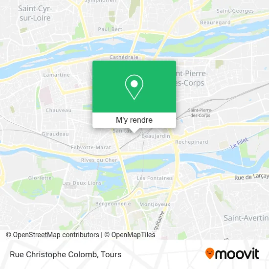 Rue Christophe Colomb plan