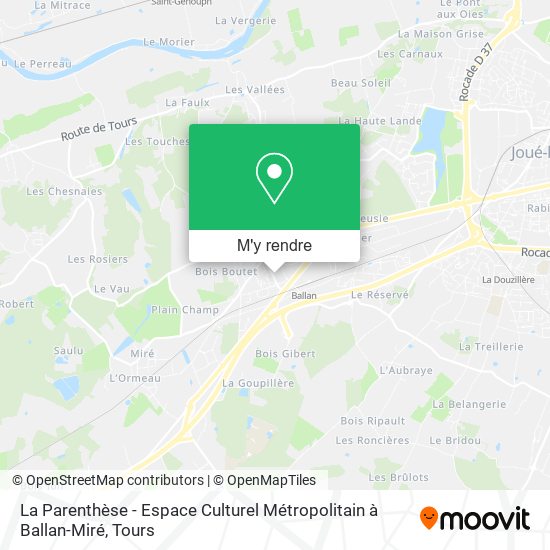 La Parenthèse - Espace Culturel Métropolitain à Ballan-Miré plan