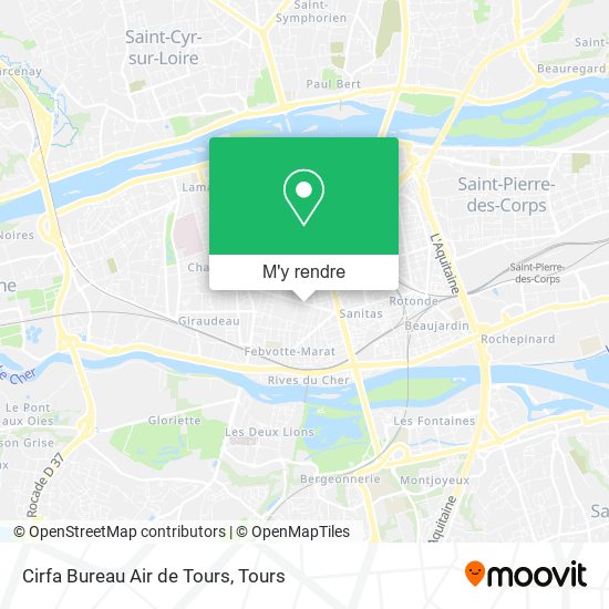 Cirfa Bureau Air de Tours plan