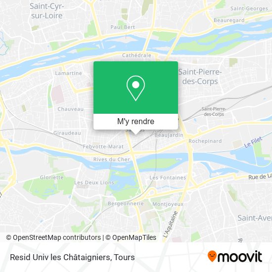 Resid Univ les Châtaigniers plan