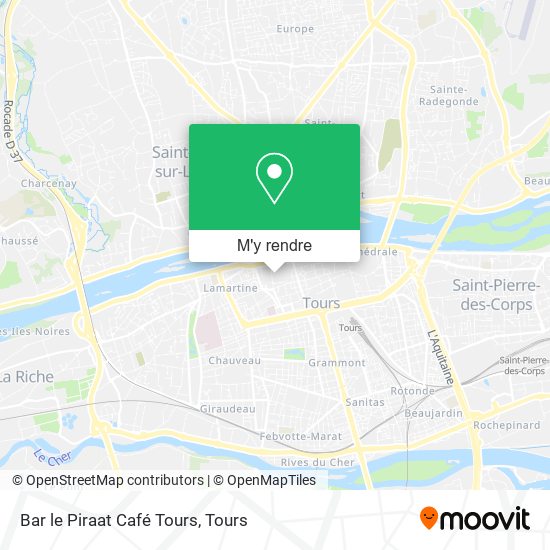 Bar le Piraat Café Tours plan
