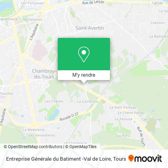 Entreprise Générale du Batiment -Val de Loire plan