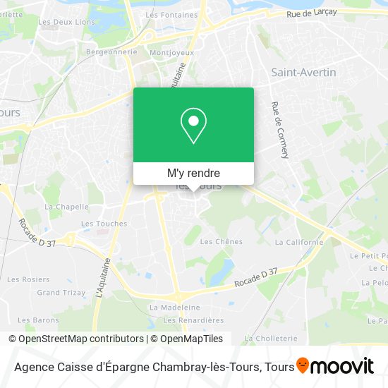 Agence Caisse d'Épargne Chambray-lès-Tours plan