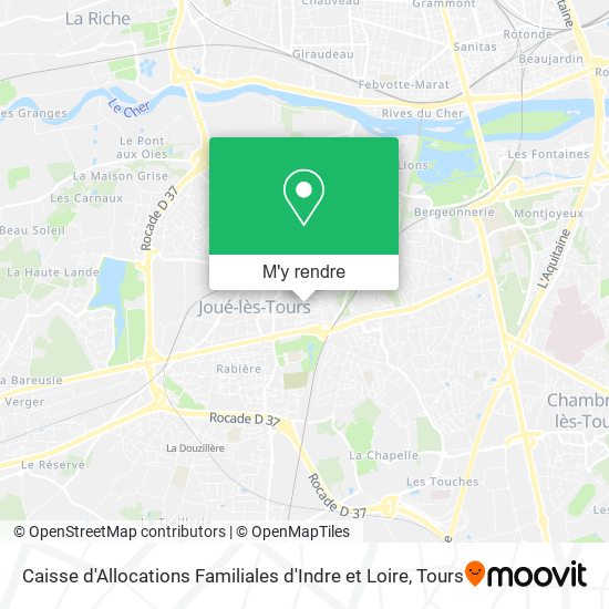 Caisse d'Allocations Familiales d'Indre et Loire plan