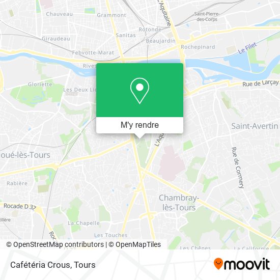 Cafétéria Crous plan