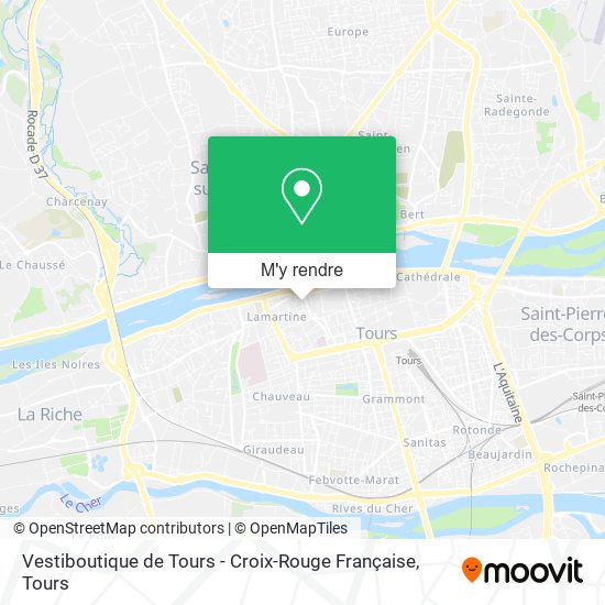 Vestiboutique de Tours - Croix-Rouge Française plan