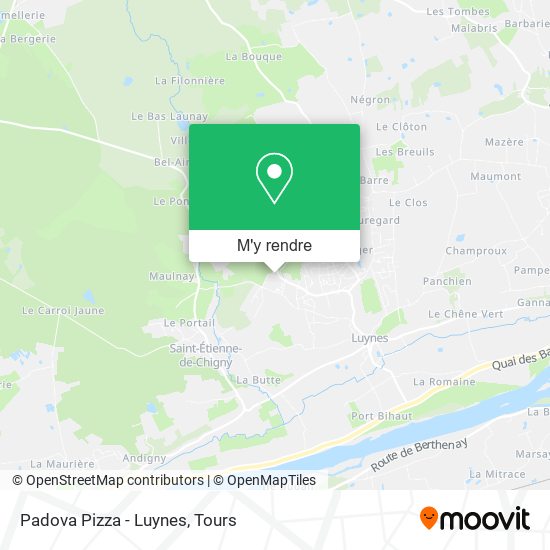 Padova Pizza - Luynes plan