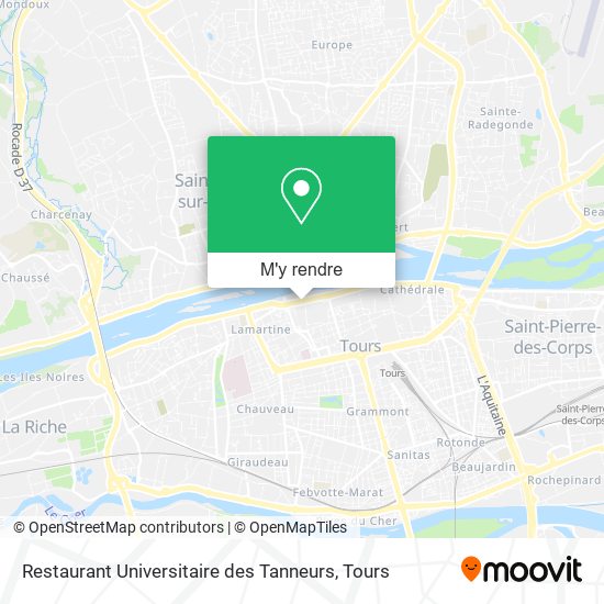 Restaurant Universitaire des Tanneurs plan