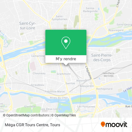 Méga CGR Tours Centre plan