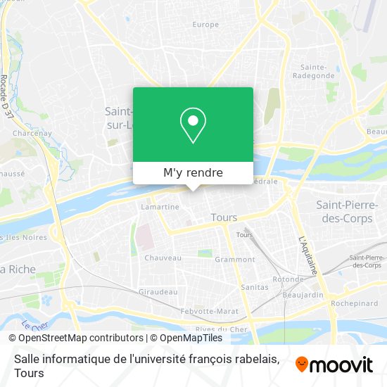Salle informatique de l'université françois rabelais plan