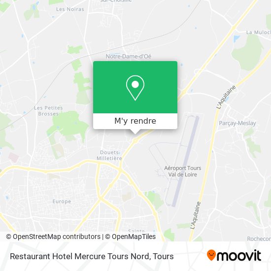 Restaurant Hotel Mercure Tours Nord plan