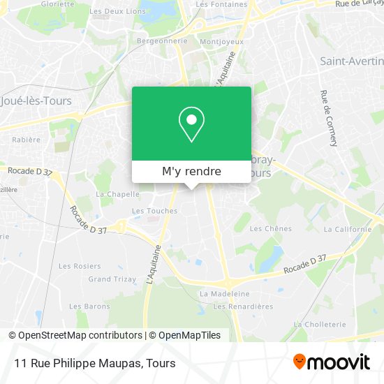 11 Rue Philippe Maupas plan