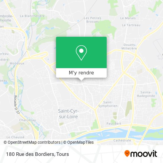 180 Rue des Bordiers plan