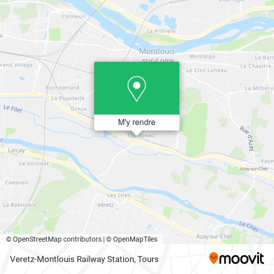 Veretz-Montlouis Railway Station plan