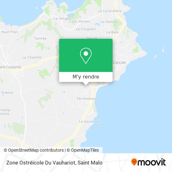 Zone Ostréicole Du Vauhariot plan