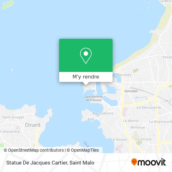 Statue De Jacques Cartier plan