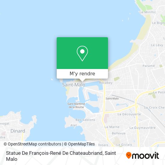 Statue De François-René De Chateaubriand plan