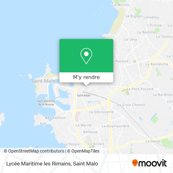 Lycée Maritime les Rimains plan