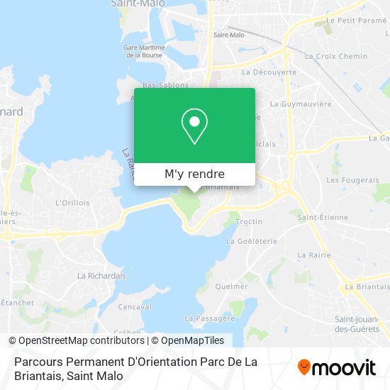 Parcours Permanent D'Orientation Parc De La Briantais plan