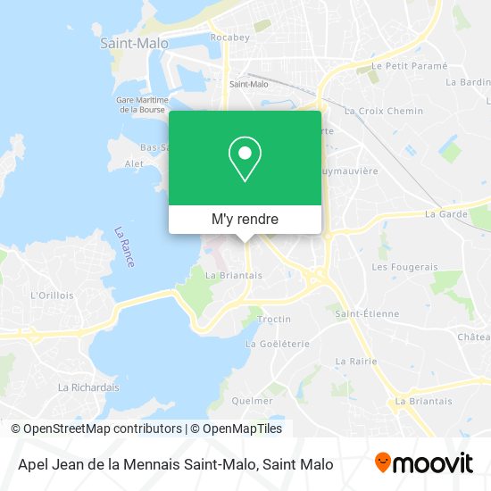 Apel Jean de la Mennais Saint-Malo plan