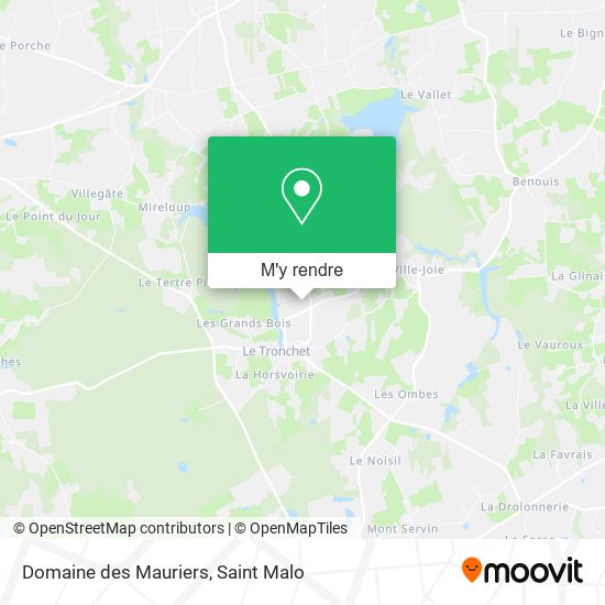 Domaine des Mauriers plan