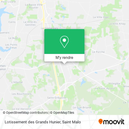 Lotissement des Grands Hunier plan