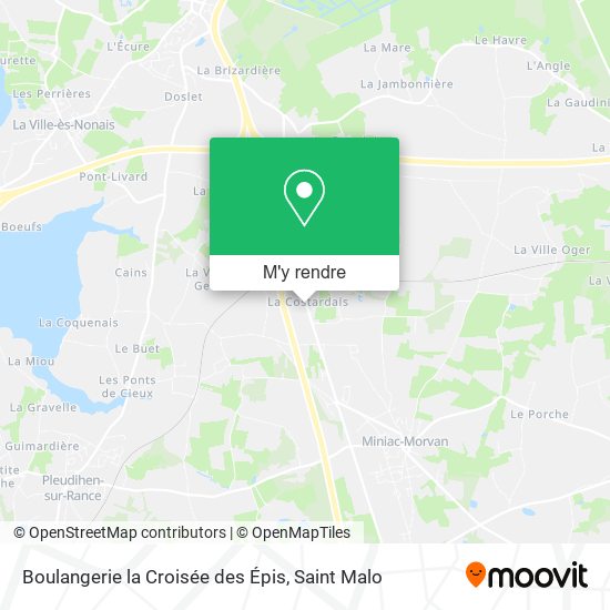 Boulangerie la Croisée des Épis plan